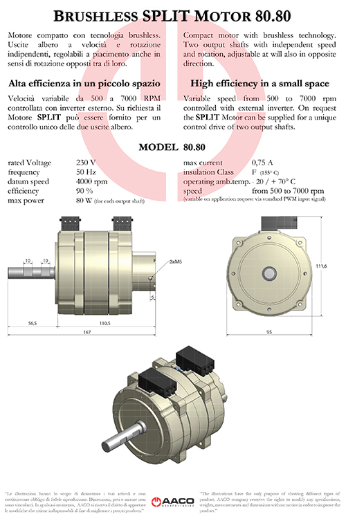 Brushless Split Motor